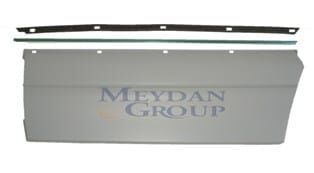 MERCEDES S SL CLASS- W140- 95/98; ARKA KAPI BANDI SOL GRİ UZUN TİP (NİKELAJI İLE BİRLİKTE)