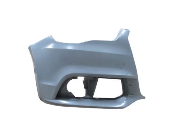 AUDI A1- 11/14; ÖN TAMPON SAĞ GRİ SİS DELİKLİ/ÇEKİ DEMİR KAPAKLI (TYG)