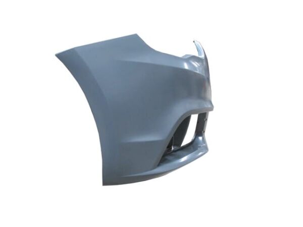 AUDI A1- 11/14; ÖN TAMPON SAĞ GRİ SİS DELİKLİ/ÇEKİ DEMİR KAPAKLI (TYG)