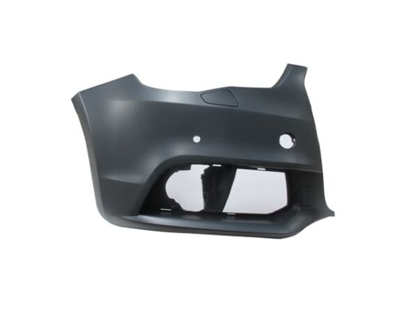 AUDI A1- 11/14; ÖN TAMPON SAĞ GRİ (SİS/SENSÖR DELİKLİ/FAR YIKAMA KAPAKLI TW)