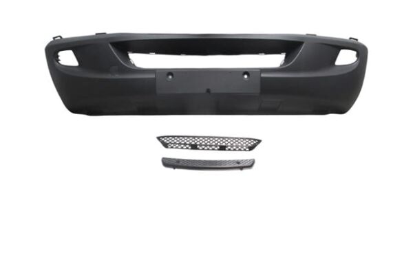 MERCEDES SPRINTER- 07/13; ÖN TAMPON SİYAH (SİS DLİKLİ/IZGARALI/BASAMAK PLASTİKLİ/ÇEKİ DEMİR KAPAKLI)