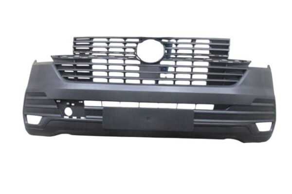 VOLKSWAGEN TRANSPORTER- T7.5- 19/24; ÖN TAMPON SİYAH PANJURLU/SENSÖR DELİKSİZ (PANELVAN)(TYG)