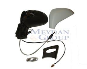 PEUGEOT 207- 06/12; KAPI AYNASI SOL MANUEL/SİNYALLİ/GRİ KAPAKLI 2+2 FİŞLİ (FAMELLA)