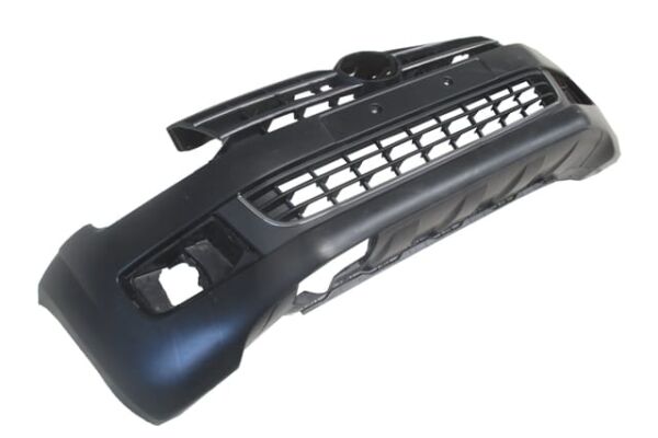 VOLKSWAGEN AMAROK- 11/16; ÖN TAMPON SİYAH (SİS DELİKLİ/TAMPON PANJURLU)(NİKELAJ ÇITALI)