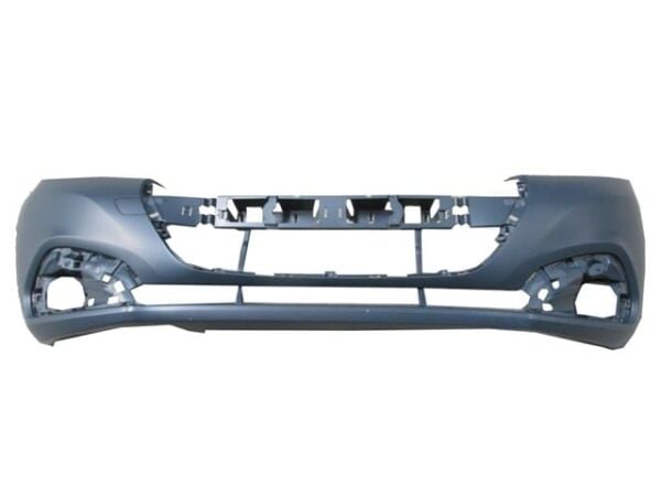 PEUGEOT 208- 16/20; ÖN TAMPON SİYAH SİS DELİKLİ/SENSÖR DELİKSİZ/ÇEKİ KAPAKLI (TW)
