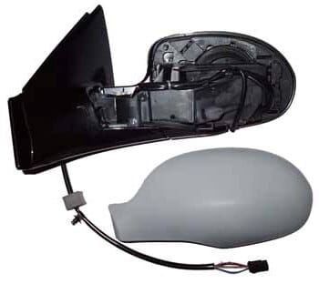 CITROEN C5- 01/05; KAPI AYNASI SOL ELEKTRİKLİ/ISITMALI 5FİŞLİ GRİ KAPAKLI (TW)