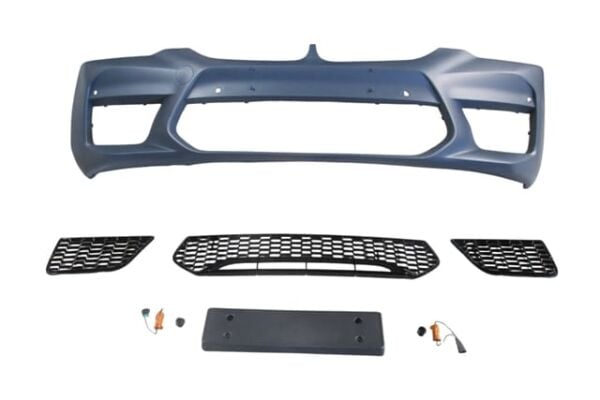 BMW 5 SERI- G30- 17/20; ÖN TAMPON (SİS DELİKSİZ KAPAK/IZGARALI/PLAKA PL./SEN.D.Lİ) (F90/M5/STYLE)