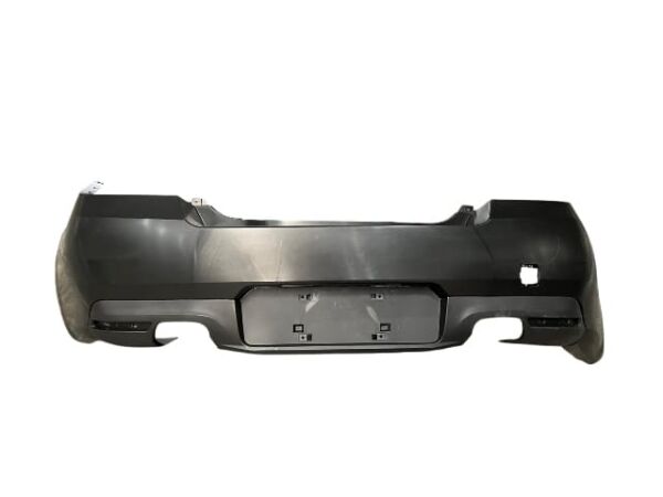 PEUGEOT 508- 14/17; ARKA TAMPON SİYAH KARLIKLI KOMPLE (ÇİFT EKSOZ DELİKLİ) (TW)