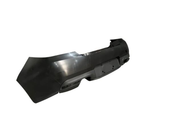 PEUGEOT 508- 14/17; ARKA TAMPON SİYAH KARLIKLI KOMPLE (ÇİFT EKSOZ DELİKLİ) (TW)