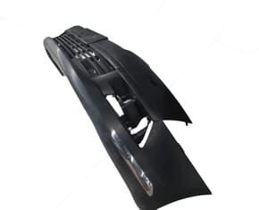 CITROEN C5- 08/15; ÖN TAMPON SİYAH (PANJURLU/SİS/FAR YIKAMA DELİKLİ/NİKELAJ BANTLI) (TW)