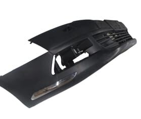 CITROEN C5- 08/15; ÖN TAMPON SİYAH (PANJURLU/SİS/FAR YIKAMA DELİKLİ/NİKELAJ BANTLI) (TW)