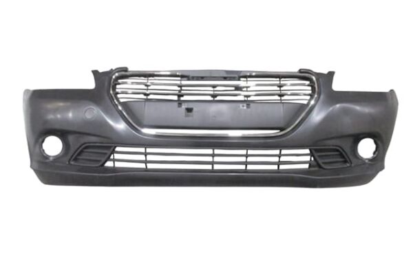 PEUGEOT 301- 13/16; ÖN TAMPON SİYAH (PANJURLU/SİS BRAKETLİ/NİKELAJ ÇITALI/ÇEKİ KAPAKLI)(TW)