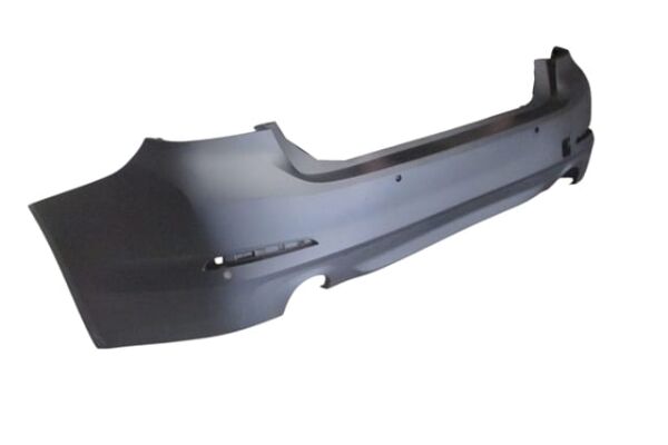BMW 5 SERI- G30- 17/20; ARKA TAMPON GRİ (4 SENSÖR DELİKLİ/NİKELAJ ÇITA DELİKLİ) (TYG)