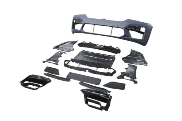 BMW 5 SERI- G30- 20/22; ÖN TAMPON GRİ (IZGARALI/SİS KAPAKLI/SENSÖR DELİKLİ) (F90/M5/LCI)