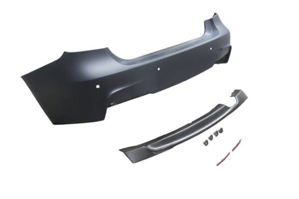 BMW 3 SERI- F30- 12/14; ARKA TAMPON ASTARLI (SENSÖR YUVALI/KARLIKLI/REFLEKTÖRLÜ) (M-TECH)