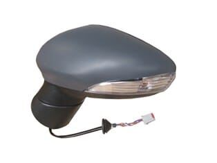 FORD FIESTA- 09/13; KAPI AYNASI SOL ELEKTRİKLİ/SİNYALLİ/GRİ KAPAKLI 5FİŞLİ (FAMELLA)
