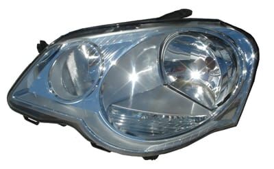 VOLKSWAGEN POLO- 5- 05/09; FAR LAMBASI SOL ELEKTRİKLİ/MOTORLU/NİKELAJLI (H7/H1)(TEK FARLI TİP)