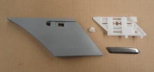 MERCEDES C CLASS- W203- 00/07; ARKA ÇAMURLUK BANDI SAĞ ALT (GRİ/NİKELAJ/KAPLAMALI) (TYG)