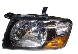 MITSUBISHI PAJERO- 00/03; FAR LAMBASI SOL MANUEL SİYAH TİP SARI/BEYAZ SİNYALLİ (FAMELLA)